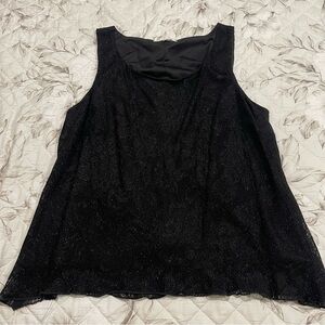 Vintage Spencer Alexis Black Sleeveless Blouse